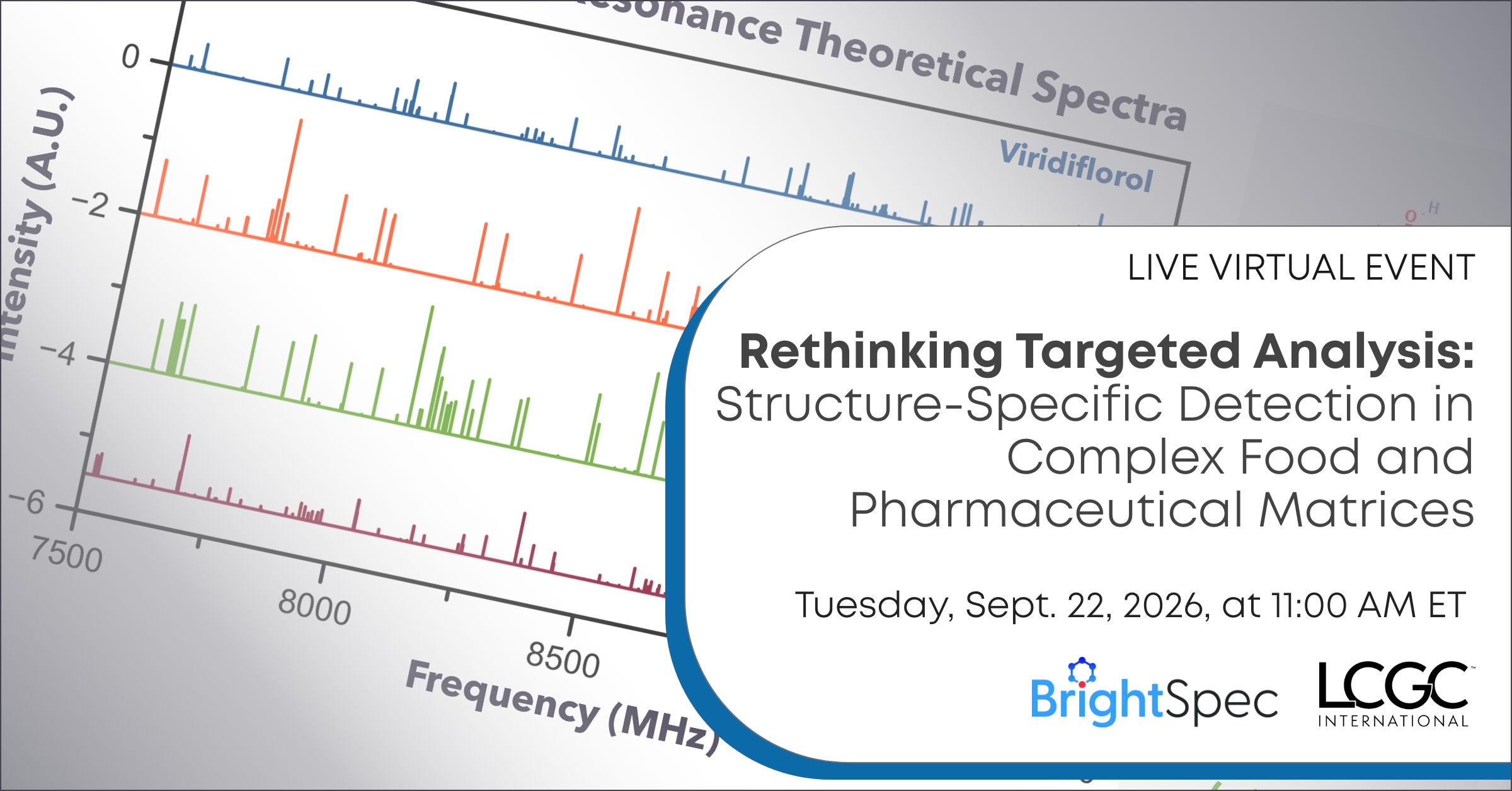 Rethinking targeted analysis: Structure Specific Detection in Complex Food and Pharmaceutical Matrices BrightSpec LCGC webinar
